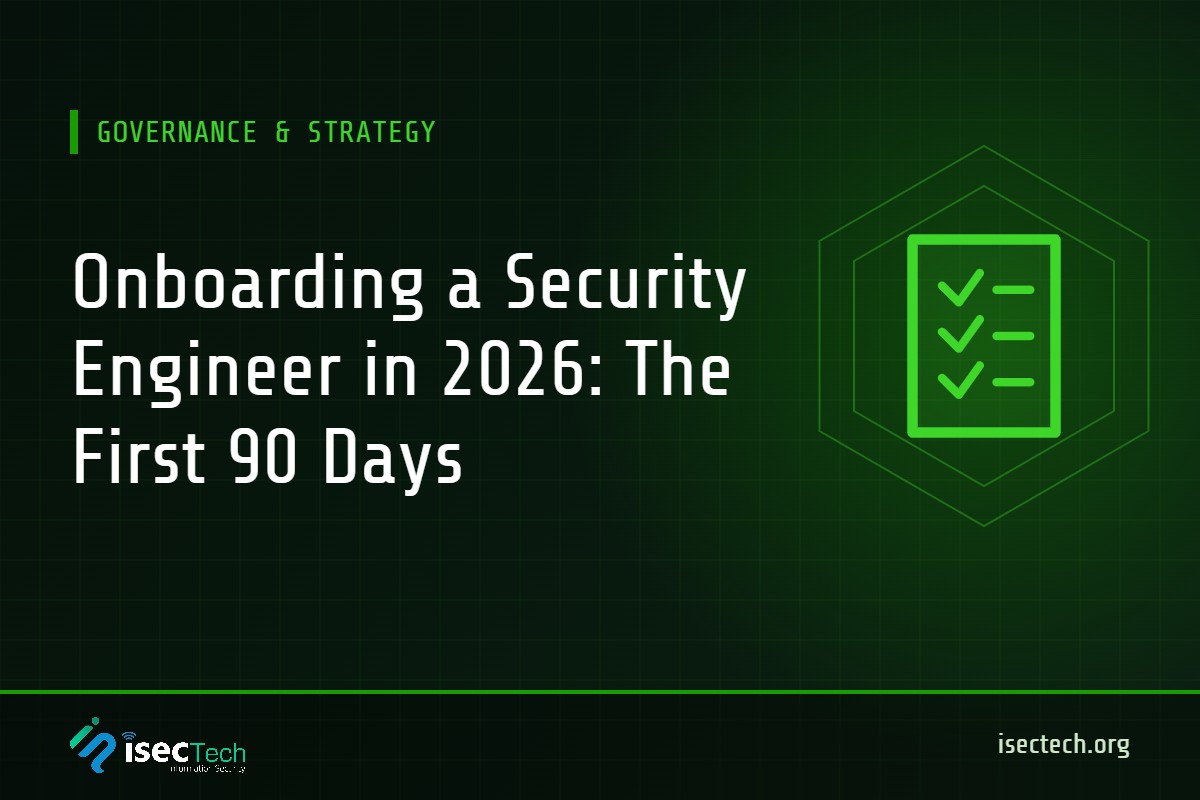 Onboarding a Security Engineer in 2026: The First 90 Days
